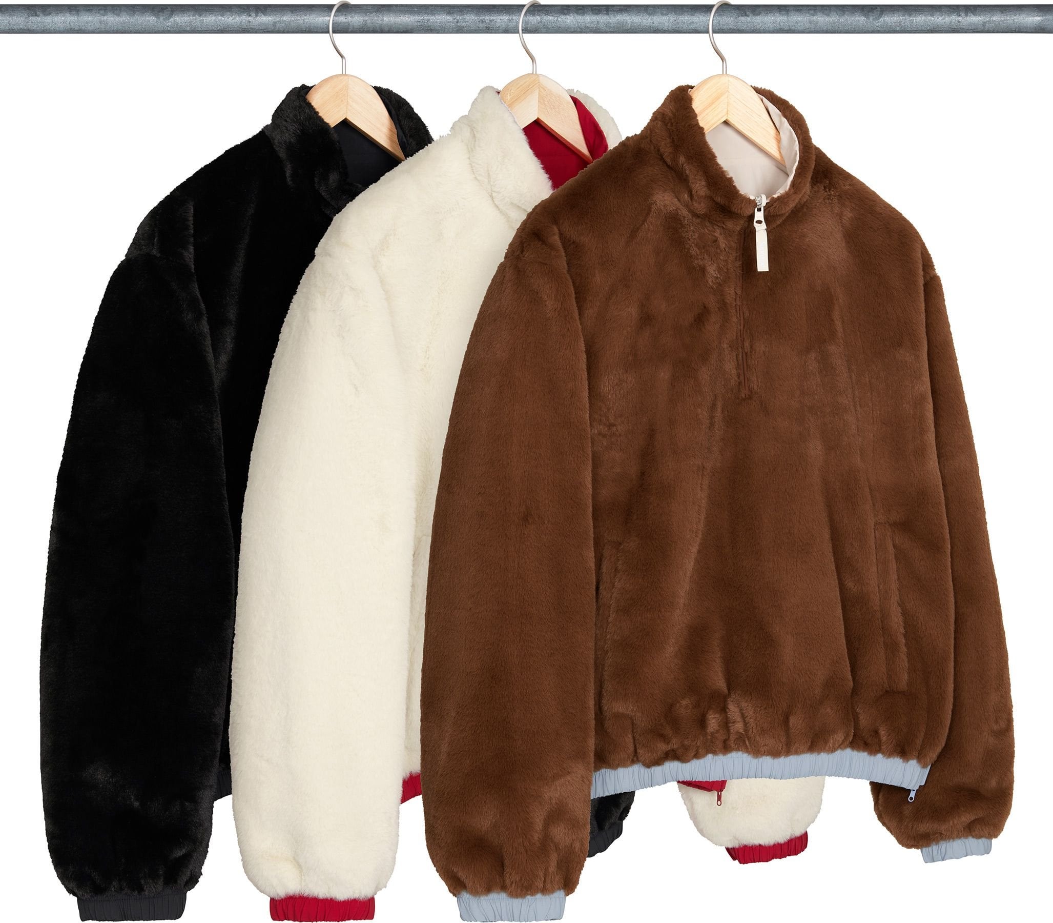 Supreme®/Umbro® Reversible Faux Fur Pullover view 4